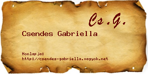 Csendes Gabriella névjegykártya